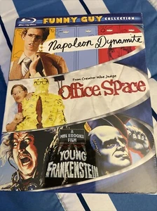 Funny Guy Collection Blu Ray Napoleon Dynamite,Office Space,Young Frankenstein - Foto 1 di 7