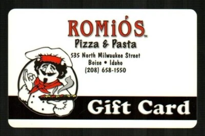 ROMIO'S Pizza & Pasta, Collectible Gift Card ( $0 ) - Image 1 of 2