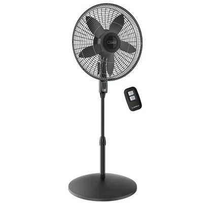 Oscillating Pedestal Fan, Adjustable Height, Remote Control, 4 Speeds, for Be... - Image 1 of 4