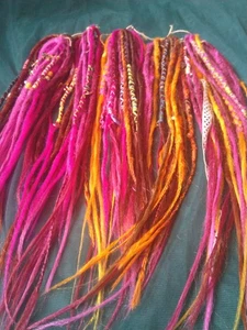 hand made dredlocks,mixed colours 55 DE ,22inches - Picture 1 of 7