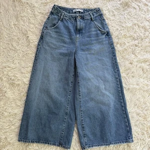 ZARA High Rise Wide Leg Denim Culotte Gr. 4 Blau Jeans Made in Turkey Baumwolle - Bild 1 von 7