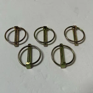 5/16" x 1.75 Lynch Pin for Hitch Yellow Zinc Plated Farm Industrial commercial - Picture 1 of 4