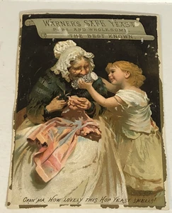 Warner’s Safe Yeast Victorian Trade Card VTC1 - Picture 1 of 3