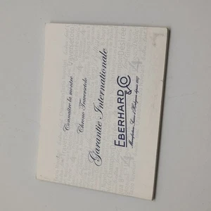 Garanzia orologio Eberhard modello Crono Traversetolo - Picture 1 of 8