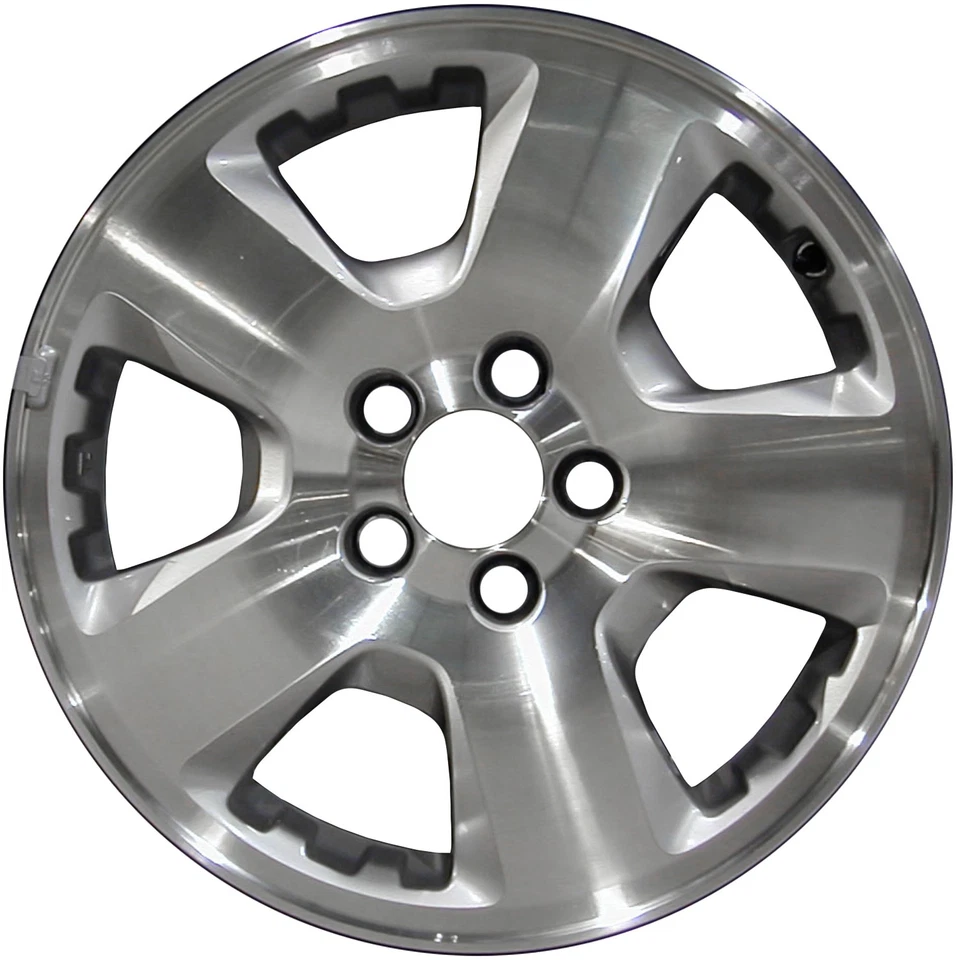 71732 Reconditioned Factory OEM 17X6.5 Alloy Wheel Machined and Silver 5 Spokes - Image 1 of 1