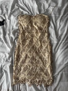 1920s Style Gold Dress - Picture 1 of 3