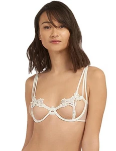 Bluebella Nova Open Cup Bra 34800 Underwired Sexy Erotic Strappy Bras Ivory - Picture 1 of 40