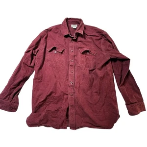 Camisa gamuza LL Bean ajuste tradicional XL algodón pesado franela abotonada 0MT03 - Imagen 1 de 8
