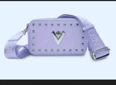 Bolso Bandolera Valentino Orlandi Lavanda Tachonado Cámara - Estilo # V-3003 Nuevo con Etiquetas Foto 1 de 4