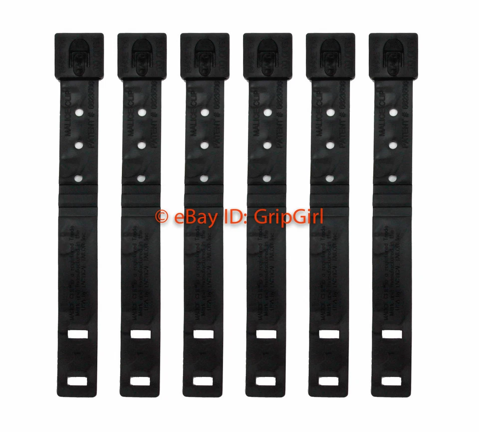 6x Tactical Tailor MOLLE Short Black MALICE Clips, Kydex Holster OWB Belt Loops Foto 1 de 1