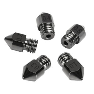 5pcs MK8 Hardened Steel 0.4 Nozzle To MK8 Extruder For 3D Printer Anet  Ender 3 