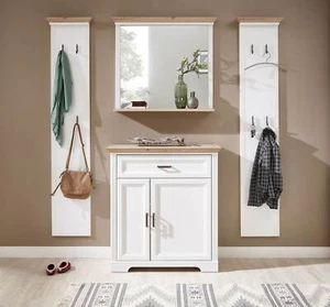 Garderobenset JASMIN UH81 Pinie weiß Nachbildung 4-teilig - Bild 1 von 5