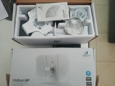 Ubiquiti 1 LiteBeam M5 Access Point outdoor POE 5 GHz 23 dBi - LBE-M5-23  - Immagine 1 di 4