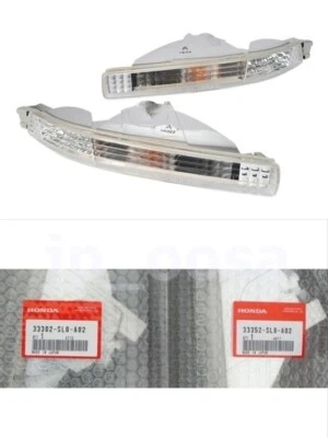 Honda Acura Genuine OEM NSX Clear Front Bumper Lens Set LH RH 91-01 NA1 NA2 - Image 1 of 4