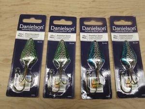 4 cucchiai salmone trota Danielson 1/2 oz argento blu verde esca salmone - Foto 1 di 3