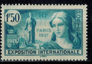 Timbre de France Poste Exposition Paris N° 336 Neuf ** MNH - Imagen 1 de 1