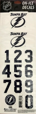 Tampa Bay Lightning Retro NHL On Ice White Helmet Decals Cover