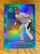 1999 SP Top Prospects Pat Burrell Great Futures Insert #F7 Philadelphia Phillies