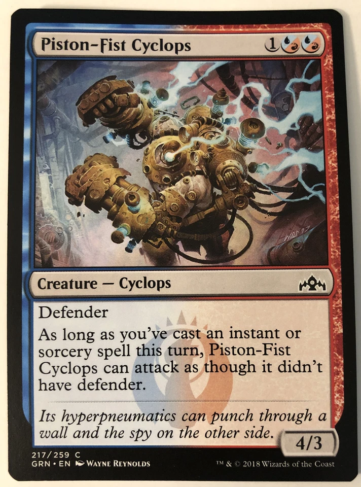 MTG Piston-Fist Cyclops Guilds of Ravnica 217/259 Regular Common - Image 1 of 1