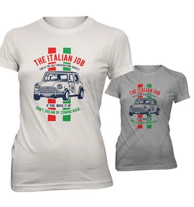 Damen T-Shirt Lady Fit Italien Job Mini Gängster Auto Film IJ23720 - Picture 1 of 1
