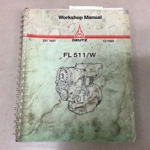 Deutz FL 511/W SERVICE WORKSHOP REPAIR MANUAL DIESEL ENGINE GUIDE BOOK 291 1921 - Picture 1 of 5