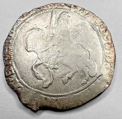 1644-45  - England / Great Britain -  1/2 Crown Silver Coin Cover
