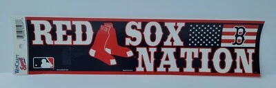 Boston Red Sox Nation Bumper Sticker 12" x 3." - Image 1 of 3