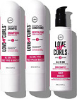 LUS Brands Love Ur Curls for Curly Hair, 3-Step System - Shampoo and Conditioner