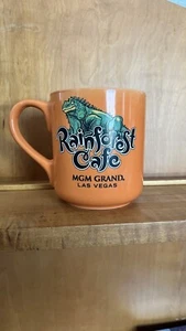 Coffee Cup Original Rainforest Cafe Mug Orange Iggy Iguana Large 16 oz. - Picture 1 of 4