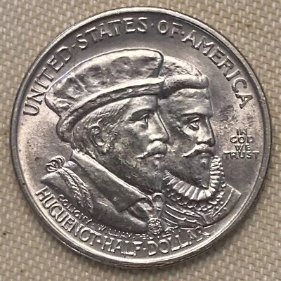 Exceptional BU 1924 P Huguenot Commemorative Half Dollar - Image 1 of 4