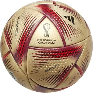 adidas AL-HILM Ballon de Football FIFA Finale de la Coupe du Monde 2022 Qatar Ballon Taille 5 Or