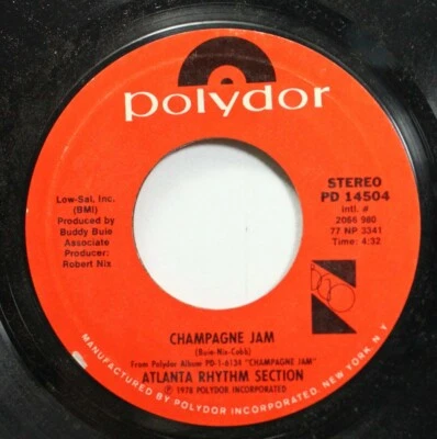 Rock Nm! 45 Atlanta Rhythm Section - Champagne Jam / The Great Escape On Polydor - Image 1 of 2