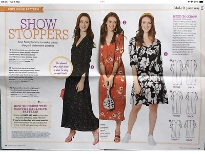 🧵PRIMA SEWING PATTERN LOOSE-FITTING DRESS IN THREE LENGTHS TO FIT SIZE 10-20 - Image 1 of 3