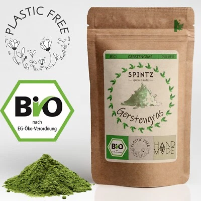 1kg Bio Gerstengraspulver - Gerstengras Pulver gemahlen - für Tee & Smoothies - Bild 1 von 4