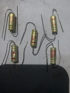 FRAKO 50 Volt KE 22uF Electrolytic Cap’s Axial GPF (M4)Red Mark NOS Qty (5) - Picture 1 of 12