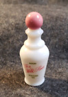 Vintage AVON To a Wild Rose Cologne Milk Glass Bottle 2oz  (C5B1)