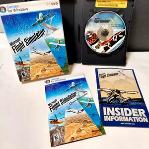 Juegos Microsoft Flight Simulator X para Windows PC DVD 2 discos 2006 clasificación E - Imagen 1 de 11