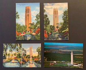 LOT OF 4 VINTAGE POSTCARDS ~ FLORIDA TOWERS ~ SINGING CITRUS - Picture 1 of 2