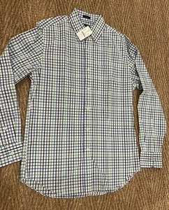 J Crew Mens Button Down Shirt S Multi Plaid Classic Untucked Flex Washed L/S - Picture 1 of 6