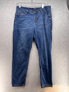 Jones New York Womens Jeans Size 12 Dark Wash Pockets Belt Loops Pockets Skinny - Picture 1 of 9