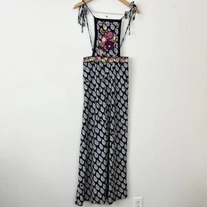 Anthropologie Embroidered Wide Leg Jumpsuit Womens Size 2 - Picture 1 of 7