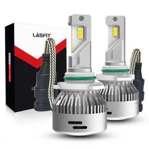 Lasfit 9145 9140 H10 LED Fog Light Bulbs 60W 6000LM 6000K White Conversion Kit - Picture 1 of 12