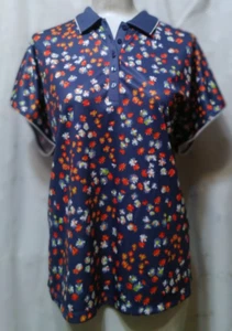 Nueva Camisa de Golf CALLAWAY Extra Grande XL Mecha de Humedad UPF Azul Índigo Multi $82 - Imagen 1 de 6