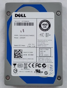 Unidad de estado sólido SSD SAS MU Dell 8C38W 400 GB 6 GBPS 2,5"" | Sin bandeja - Imagen 1 de 2