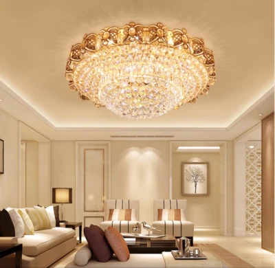 Modern K9 Crystal Chandelier Ceiling Lighting Living Dining Room Lamp Fixtures - Image 1 of 4