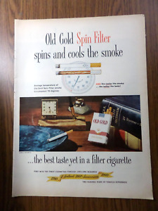 1960 Old Gold Cigarette Ad 200th Anniversary