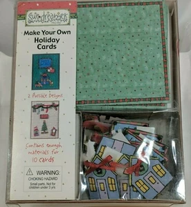 Make Your Own Christmas Cards Sue Dreamer 2 Designs 10 Cards Envelopes Country - Picture 1 of 12