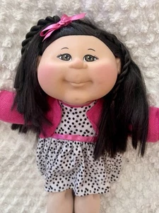 2015 OAA Asian Cabbage Patch Doll Black Corn silk Hair Beautiful CPK WCT-53K - Picture 1 of 12