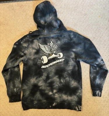 Independent Trucks Hoodie Black/grey Tie Dye Size M  - Image 1 of 4