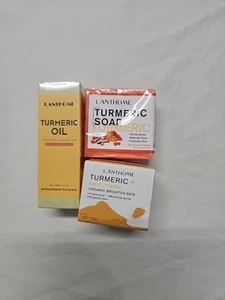 Lanthome Turmeric Skin Care Set-Turmeric Oil Soap and Face Cream Set - Picture 1 of 6